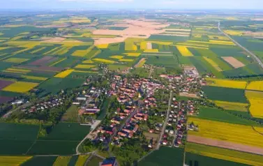 AUTOR-M.Jakubowski - Kostomłoty z lotu ptaka, 2021 r.