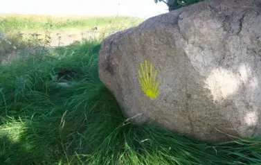 SZLAK ŚW. JAKUBA Muszelka w okolicach Zabłota