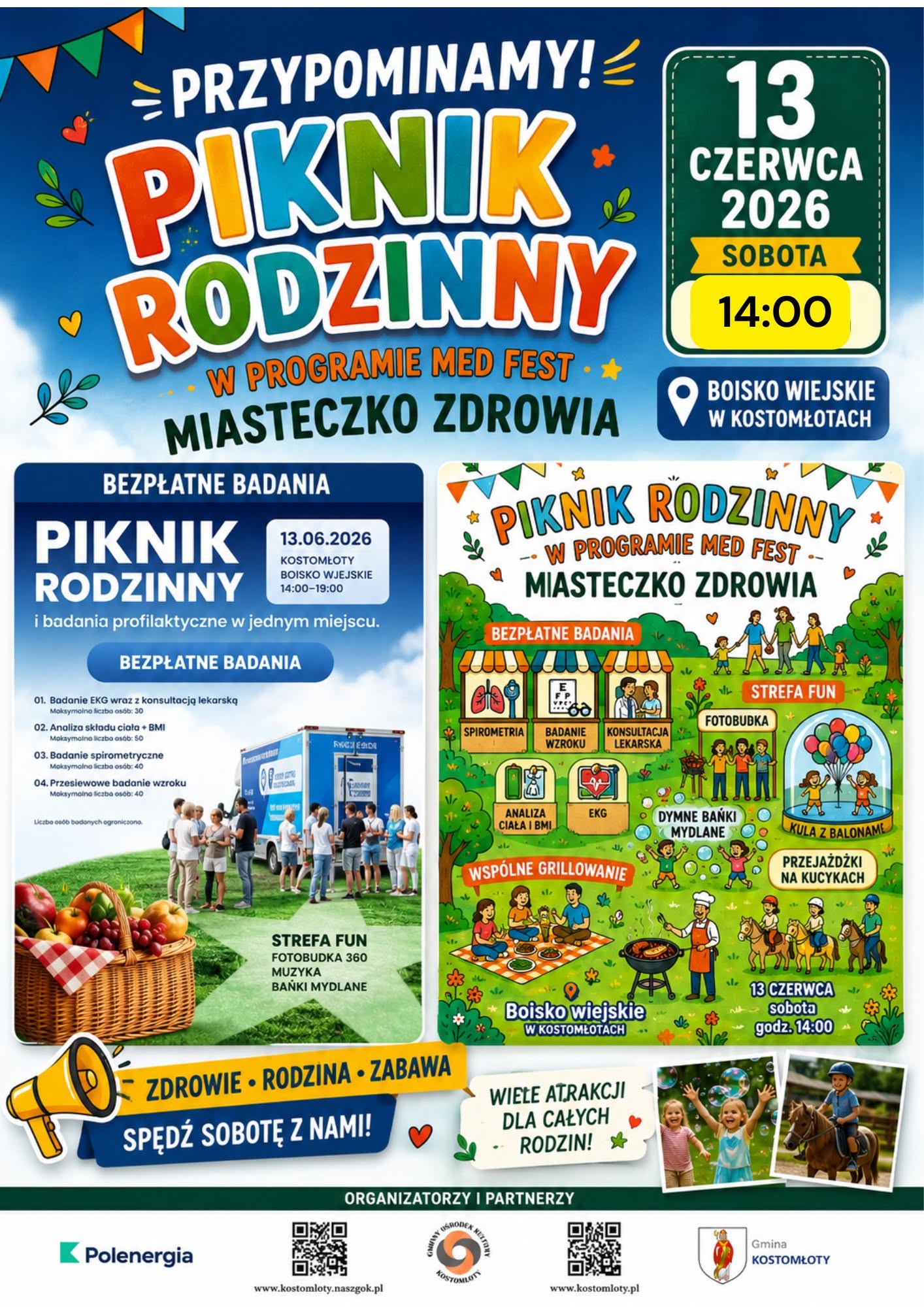 Plakat promocyjny wydarzenie w&nbsp;dniu 13.06.2026