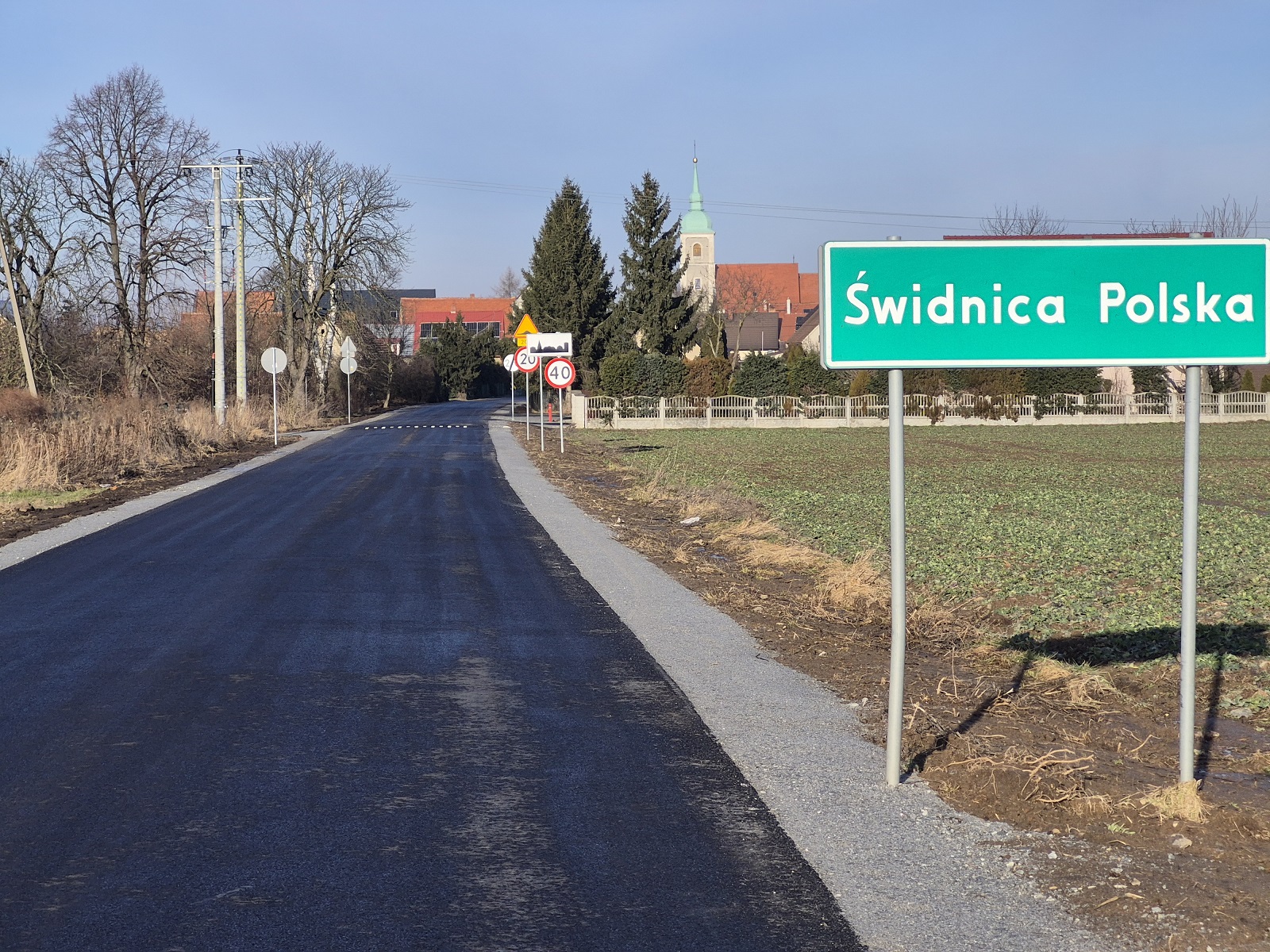 Droga Szymanowice - Świdnica Polska