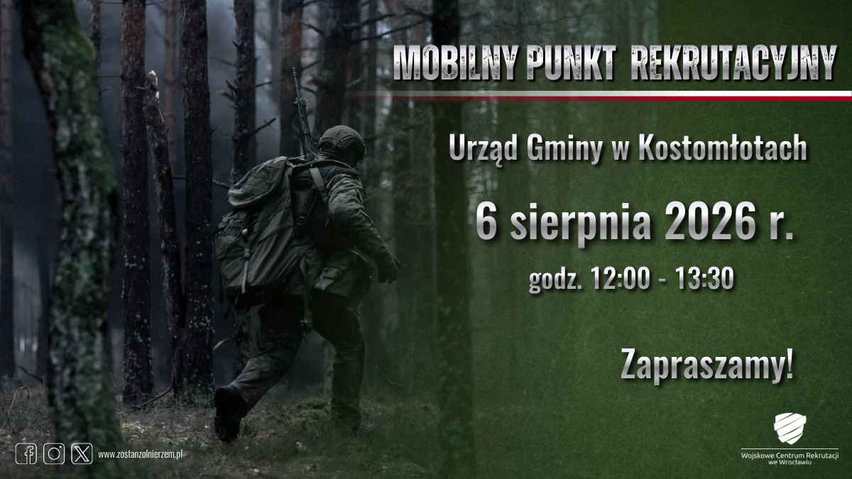 Mobilny Punkt Rekrutacyjny w&nbsp;Urzędzie Gminy Kostomłoty &nbsp;