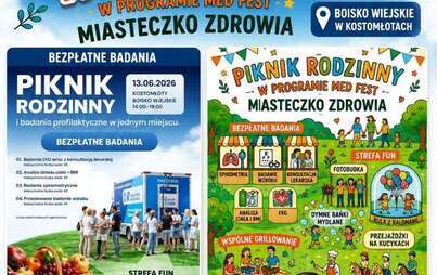 Piknik rodzinny - w programie MED FEST - Miasteczko Zdrowia oraz Kino Plenerowe