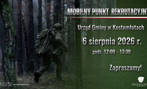 Mobilny Punkt Rekrutacyjny w Urzędzie Gminy Kostomłoty  