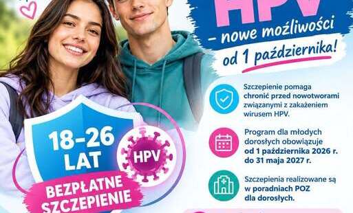 SZCZEPIENIA HPV  nowe możliwości od 1 października