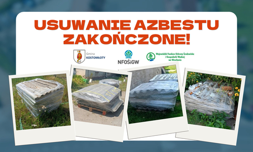 Usuwanie Azbestu z terenu Gminy Kostomłoty